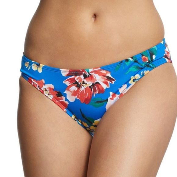 2 for $50 - Ralph Lauren - Blue Floral Swimsuit Bottoms - Picture 1 of 6